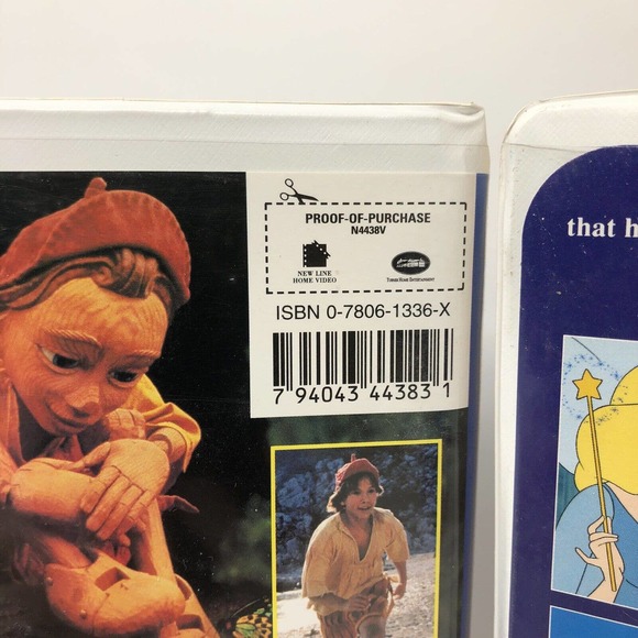 Pinocchio and The Adventures of Pinocchio VHS Tapes Disney Masterpiece New Line - Picture 6 of 8